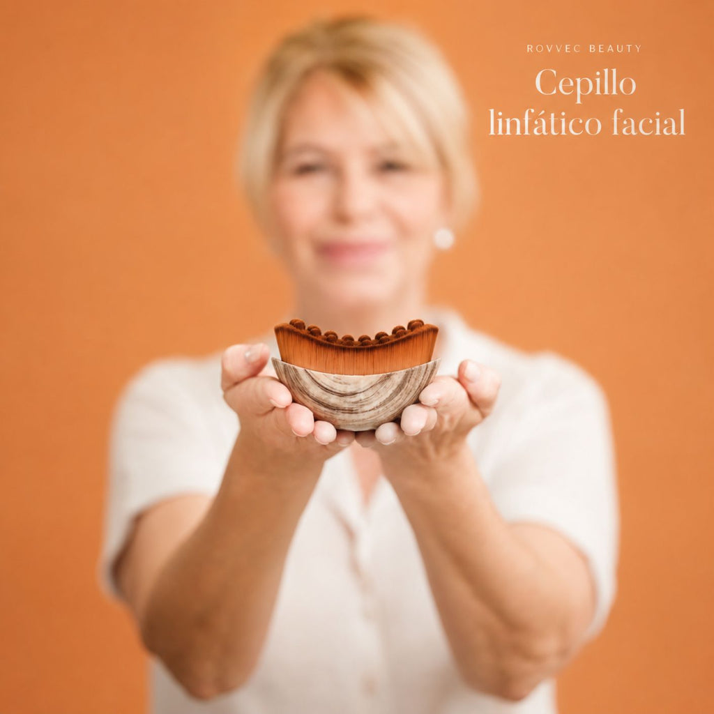 Lymphatic Facial Massage Brush with Nylon Bristles