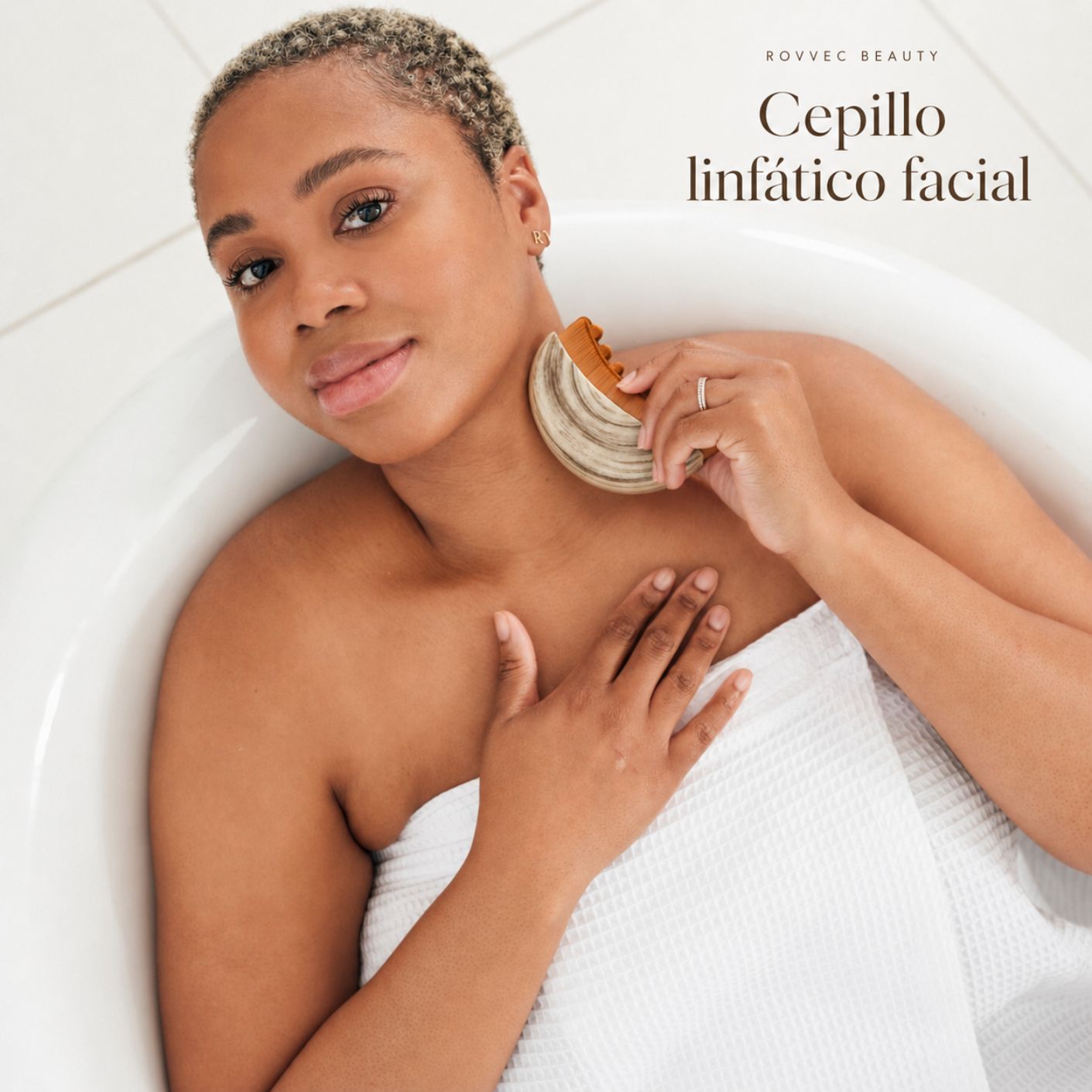 Lymphatic Facial Massage Brush with Nylon Bristles